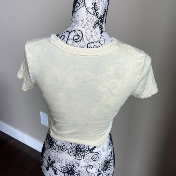 NWOT- OG Babe “Spread Happiness” crop top size small - Picture 3 of 4